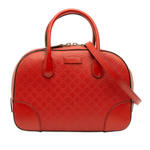 Pre-Loved Gucci Diamante Bright Leather Satchel